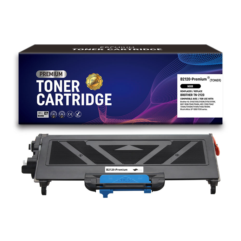 BROTHER (COMPATIBLE PREMIUM) - TN2120 Noir Cartouche de toner générique Brother Qualité Premium