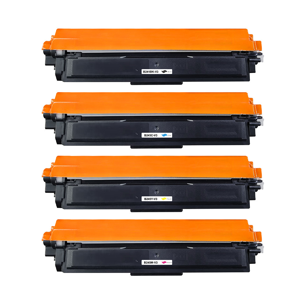 BROTHER (COMPATIBLE) - TN241 - TN245 Multipack de 4 cartouches génériques Brother