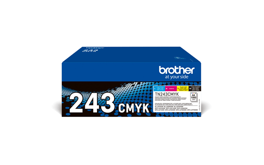 Pack de 4 cartouches de toner TN243CMYK générique Brother (TN243BK