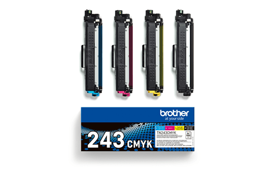 BROTHER ORIGINAL - Brother TN-243 CMYK Pack de 4 toners de marque (Noir, Cyan, Magenta, Jaune)