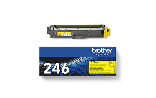 BROTHER ORIGINAL - Brother TN-246Y Jaune (2200 pages) Toner de marque