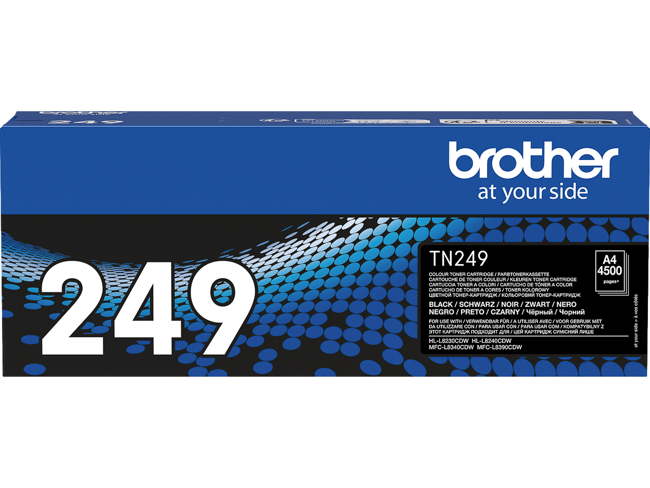 Brother originál toner TN249BK, black, 4500str., Brother HL
