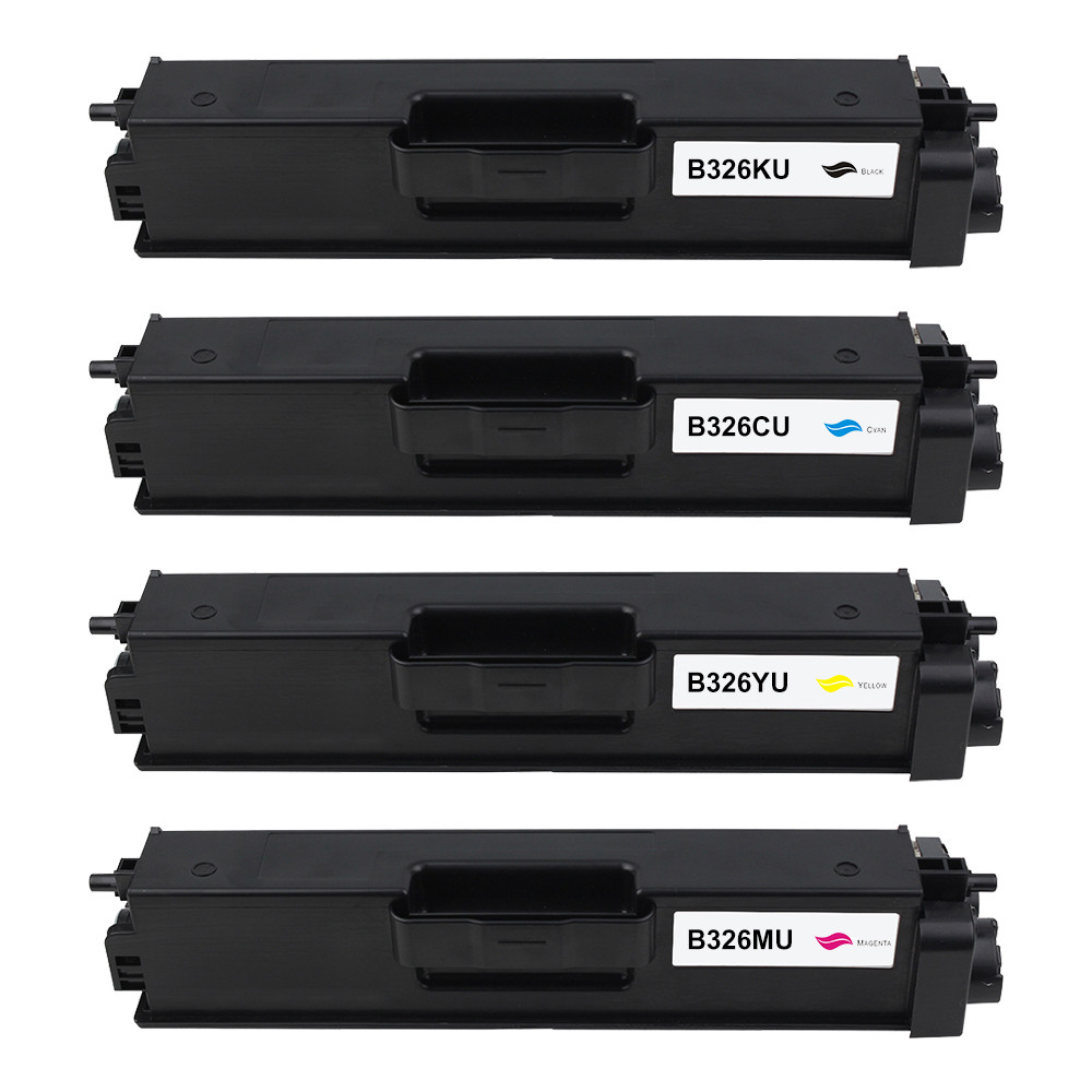BROTHER (COMPATIBLE) - TN326 Pack de 4 Cartouches de toner génériques Brother