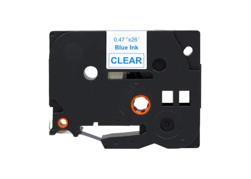BROTHER (COMPATIBLE) - TZE133 Ruban pour étiqueteuse bleu sur transparent générique Brother