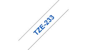 COMPATIBLE BROTHER - TZE-233 Ruban bleu sur blanc, 12mm sur 8 mètres pour imprimante P-Touch