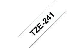 COMPATIBLE BROTHER - TZE-241 Ruban Noir sur blanc, 18mm sur 8 mètres pour imprimante P-Touch