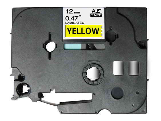 BROTHER (COMPATIBLE) - TZE631 Ruban pour étiqueteuse noir sur jaune générique Brother
