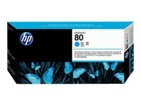 HP ORIGINAL - HP 80 / C4821A Cyan Tête impression et dispositif de nettoyage de marque