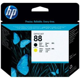 HP ORIGINAL - HP 88 / C9381A Noir et Jaune - Tête d'impression de marque