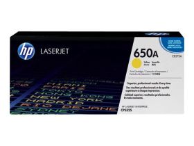 HP ORIGINAL - HP 650A / CE272A Jaune (15000 pages) Toner de marque