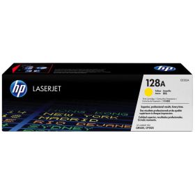 HP ORIGINAL - HP 128A / CE-322A Jaune (1300 pages) Toner de marque