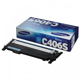 SAMSUNG ORIGINAL - Samsung C406S Cyan (1000 pages) Toner de marque