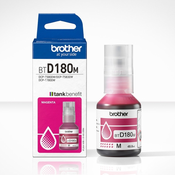 BROTHER (ORIGINAL) - Brother BTD180M Magenta Bouteille encre Originale
