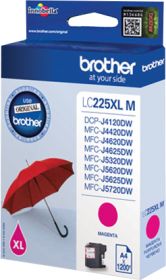 BROTHER ORIGINAL - Brother LC-225 XL Magenta (1200 pages) Cartouche de marque