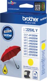 BROTHER (ORIGINAL) - Brother LC225XL Jaune Cartouche d'encre originale