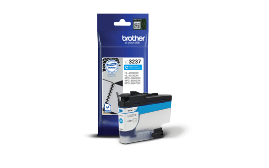 BROTHER ORIGINAL - Brother LC3237 Cyan (1500 pages) Cartouche de marque