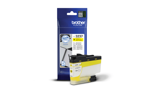 BROTHER ORIGINAL - Brother LC3237 Jaune (1500 pages) Cartouche de marque
