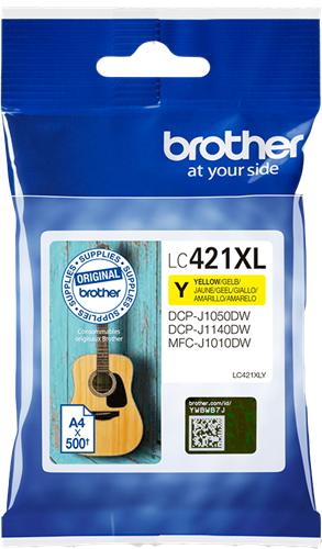 BROTHER (ORIGINAL) - Brother LC421XL Jaune Cartouche d'encre de marque