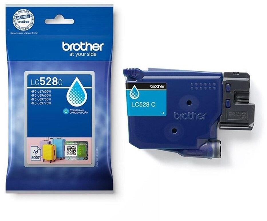 BROTHER (ORIGINAL) - Brother LC528 Cyan Cartouche Encre Originale LC528C