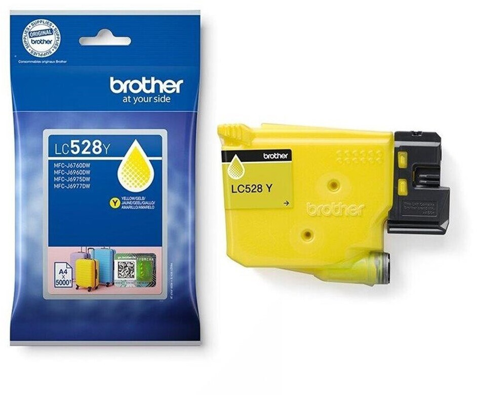 BROTHER (ORIGINAL) - Brother LC528 Jaune Cartouche Encre Originale LC528Y
