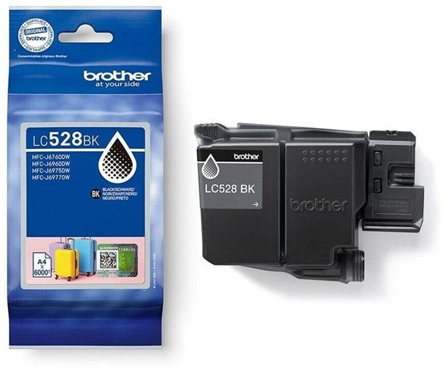 BROTHER (ORIGINAL) - Brother LC528 Noir Cartouche Encre Originale LC528BK