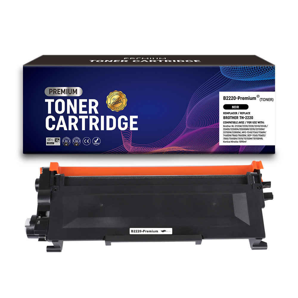 BROTHER (COMPATIBLE PREMIUM) - Brother TN2220 Noir Cartouche de toner générique Qualité Premium