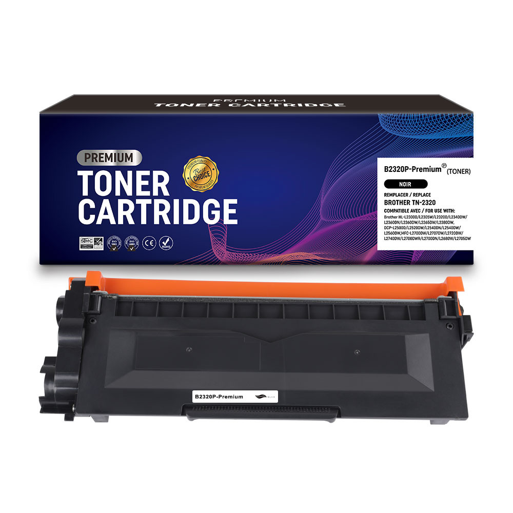 BROTHER (COMPATIBLE PREMIUM) - Brother TN2320 Noir Cartouche de toner remanufacturée Qualité Premium