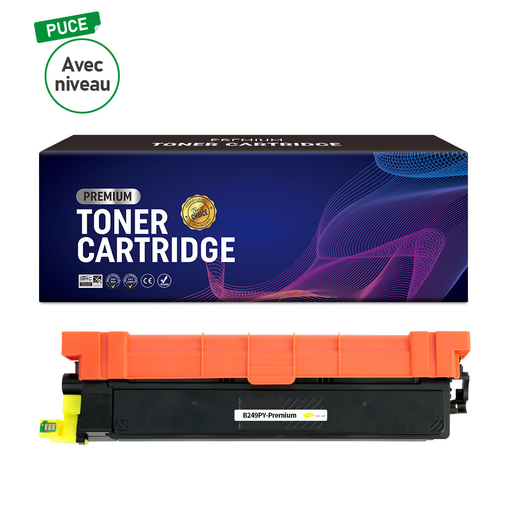 BROTHER (COMPATIBLE PREMIUM) - Brother TN249 Jaune Cartouche de toner générique Qualité Premium