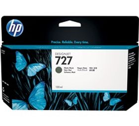 HP ORIGINAL - HP 727 / B3P22 Noir Mat (130 ml) Cartouche de marque