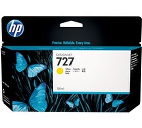 HP ORIGINAL - HP 727 / B3P21 Jaune (130 ml) Cartouche de marque