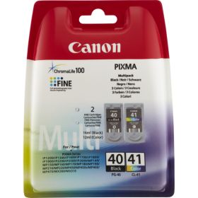 CANON ORIGINAL - Canon PG40 / CL41 Pack de 2 cartouches noire + couleur 0615B043