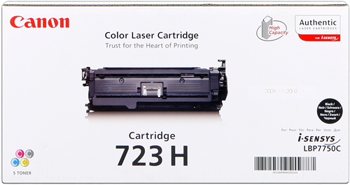 CANON ORIGINAL - Canon 723H Noir (10000 pages) Toner de marque