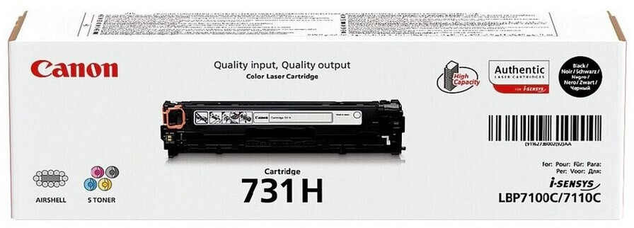 CANON (ORIGINAL) - Canon 731H Noir Cartouche de toner originale 6273B002