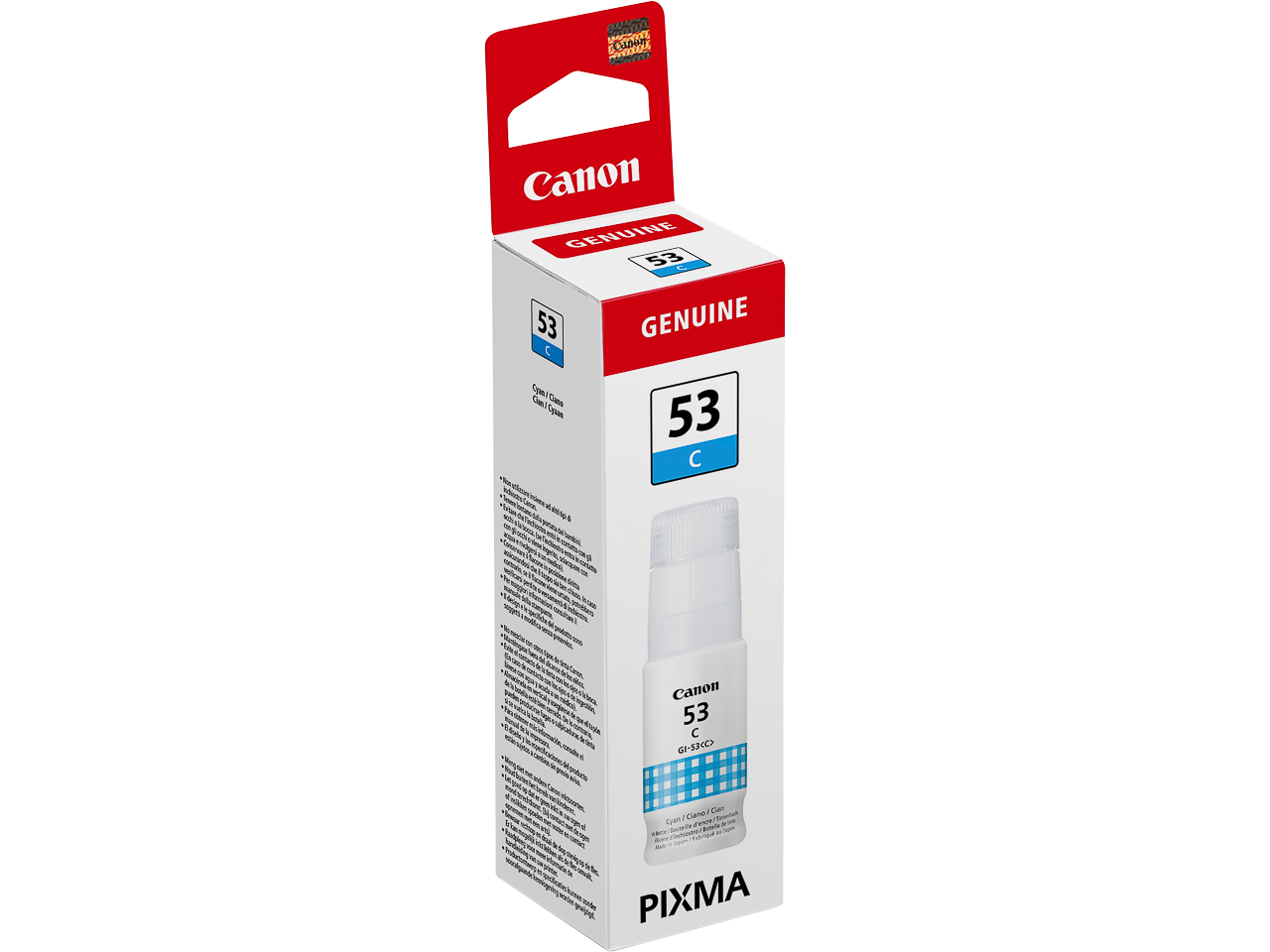 CANON ORIGINAL - Canon GI-53 Cyan (60 ml) Bouteille d'encre de marque