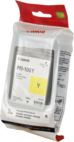CANON ORIGINAL - Canon PFI-106 Jaune (130 ml) Cartouche de marque