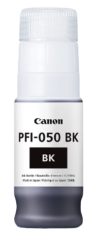CANON ORIGINAL - Canon PFI-050bk Noir (70 ml) Bouteille d'encre de marque