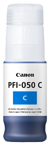 CANON ORIGINAL - Canon PFI-050c Cyan (70 ml) Bouteille d'encre de marque