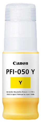 CANON ORIGINAL - Canon PFI-050y Jaune (70 ml) Bouteille d'encre de marque