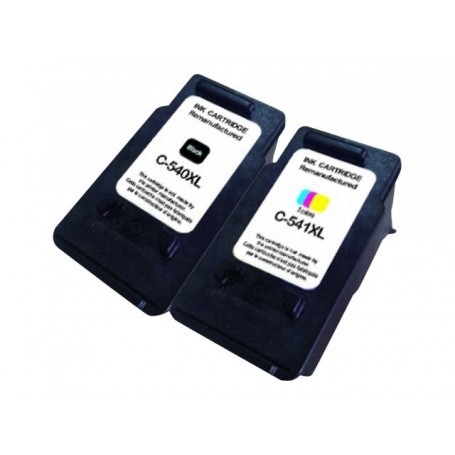 Canon PG-540XL / CL-541XL Noir et Couleur, Lot de 2 cartouches encre  compatibles Canon PG540XL/CL541XL