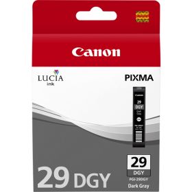 CANON ORIGINAL - Canon PGI-29DGY Gris foncé Cartouche de marque