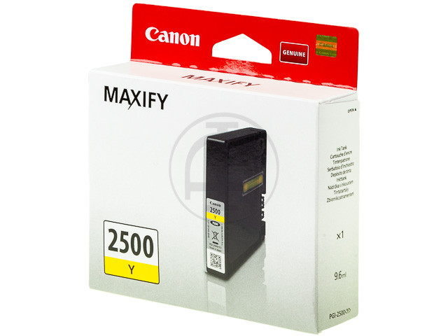 CANON (ORIGINAL) - Canon PGI2500 Jaune Cartouche d'encre originale 9303B001
