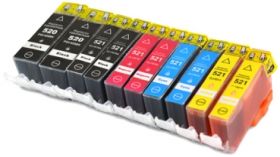 CANON (COMPATIBLE) - Canon PGI520-CLI521 Pack de 10 cartouches d'encre génériques