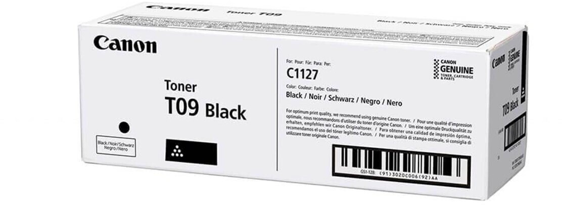 CANON (ORIGINAL) - Canon T09 Noir Cartouche de Toner Originale 3020C006