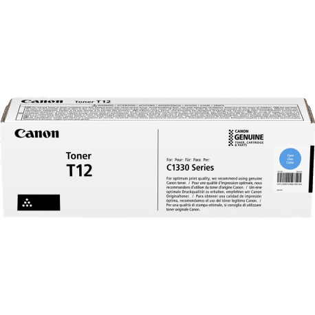 CANON (ORIGINAL) - Canon T12 Cyan Cartouche de Toner Original 5097C006