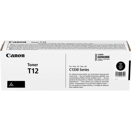CANON (ORIGINAL) - Canon T12 Noir Cartouche de Toner Original 5098C006