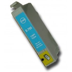 COMPATIBLE EPSON - T0795 Cyan Clair Cartouche générique Epson avec puce