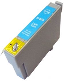 COMPATIBLE EPSON - T0805 Cyan Clair (13 ml) Cartouche générique Epson avec puce