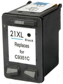 COMPATIBLE HP - 21XL / C9351CE Noir (16 m) Cartouche encre remanufacturée HP