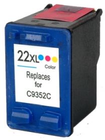 COMPATIBLE HP - 22XL / C9352CE Couleur (15 ml) Cartouche encre remanufacturée HP