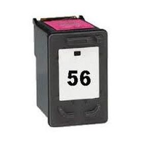 HP (COMPATIBLE) - HP 56 Noir Cartouche d'encre remanufacturée C6656AE